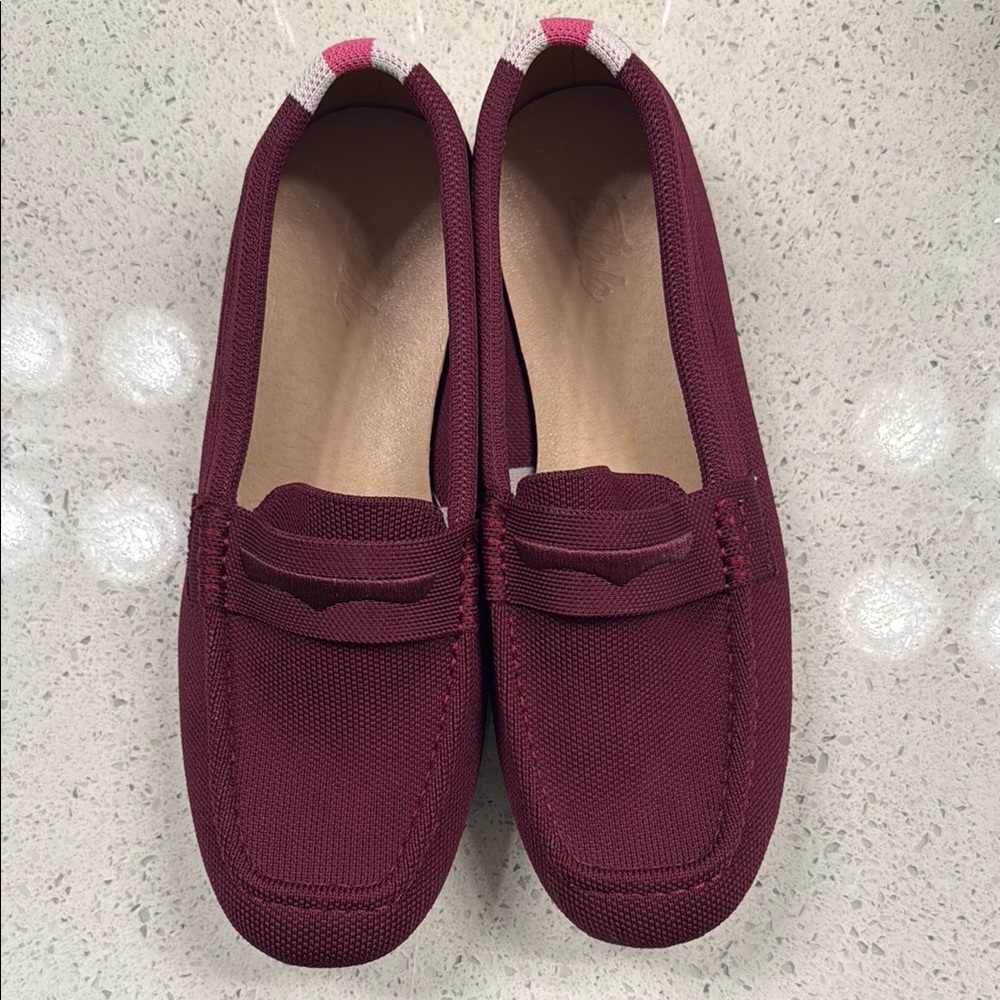 Women's Burgundy Loafers